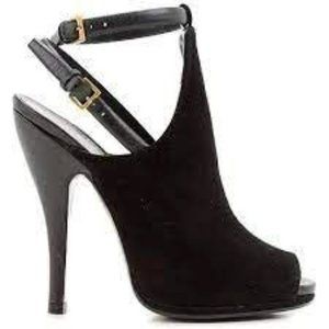 Gucci Suede Booties Open Toe size 39